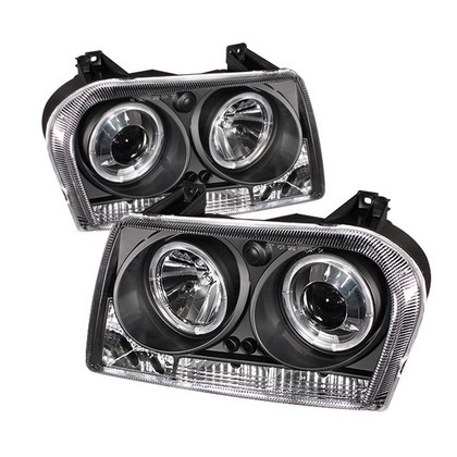 Spyder Projector Black Headlights 09-10 Chrysler 300 - Click Image to Close